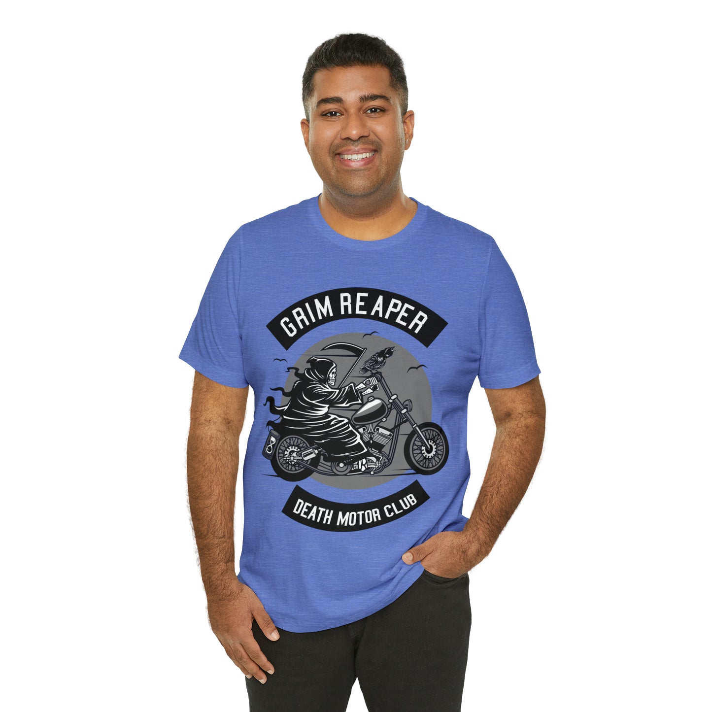 GRIM REAPER Death Motor Club - Unisex Jersey Short Sleeve Tee