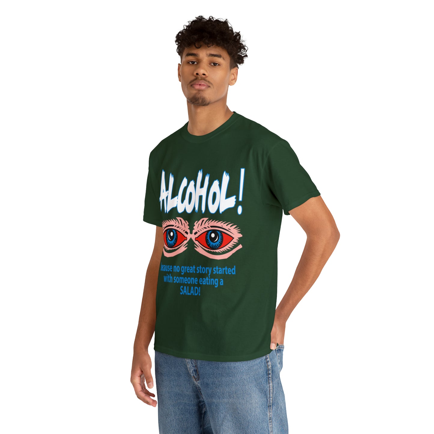 "ALC****" vs Salad  - Funny Shirt - Unisex Heavy Cotton Tee - USA
