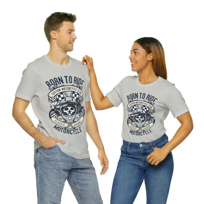 BORN TO RIDE Classic Garage - Unisex Jersey Short Sleeve Tee