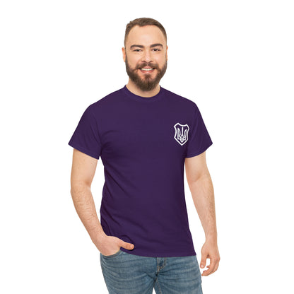 ICONIC UKRAINIAN TRIDENT T-SHIRT version 2 - Unisex Heavy Cotton Tee - AUS