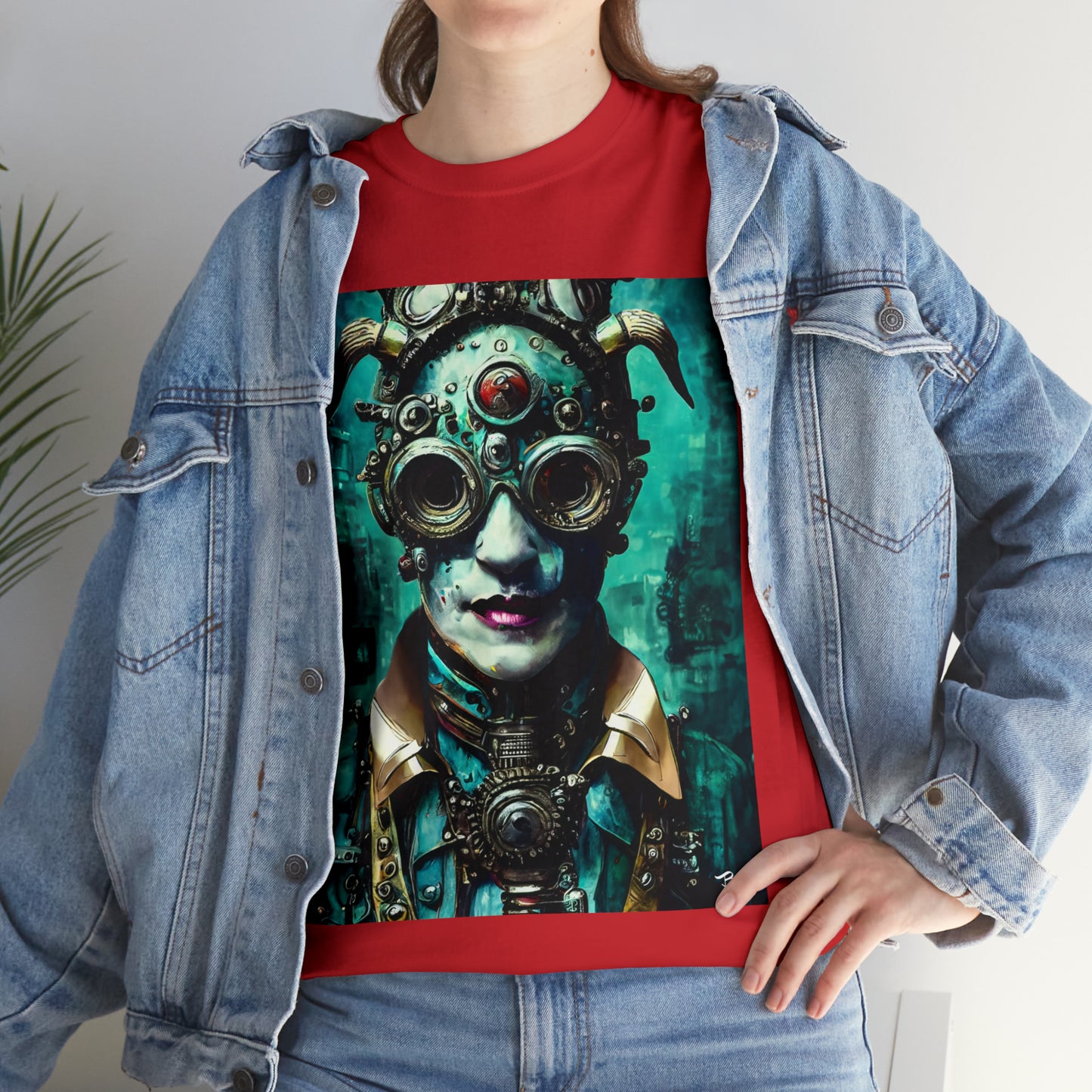 CYBER-STEAMPUNK LORD - Airt on a Shirt  - Unisex Heavy Cotton Tee - AUS