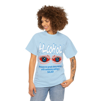 "ALC****" vs Salad  - Funny Shirt - Unisex Heavy Cotton Tee - USA