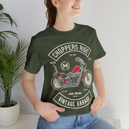 CHOPPERS RIDE Vintage Classic - Unisex Jersey Short Sleeve Tee