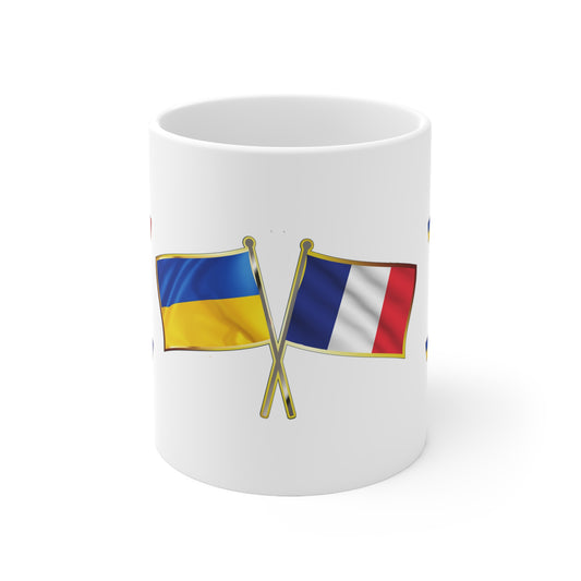 Ukrainian-French NATO Supporter Mug