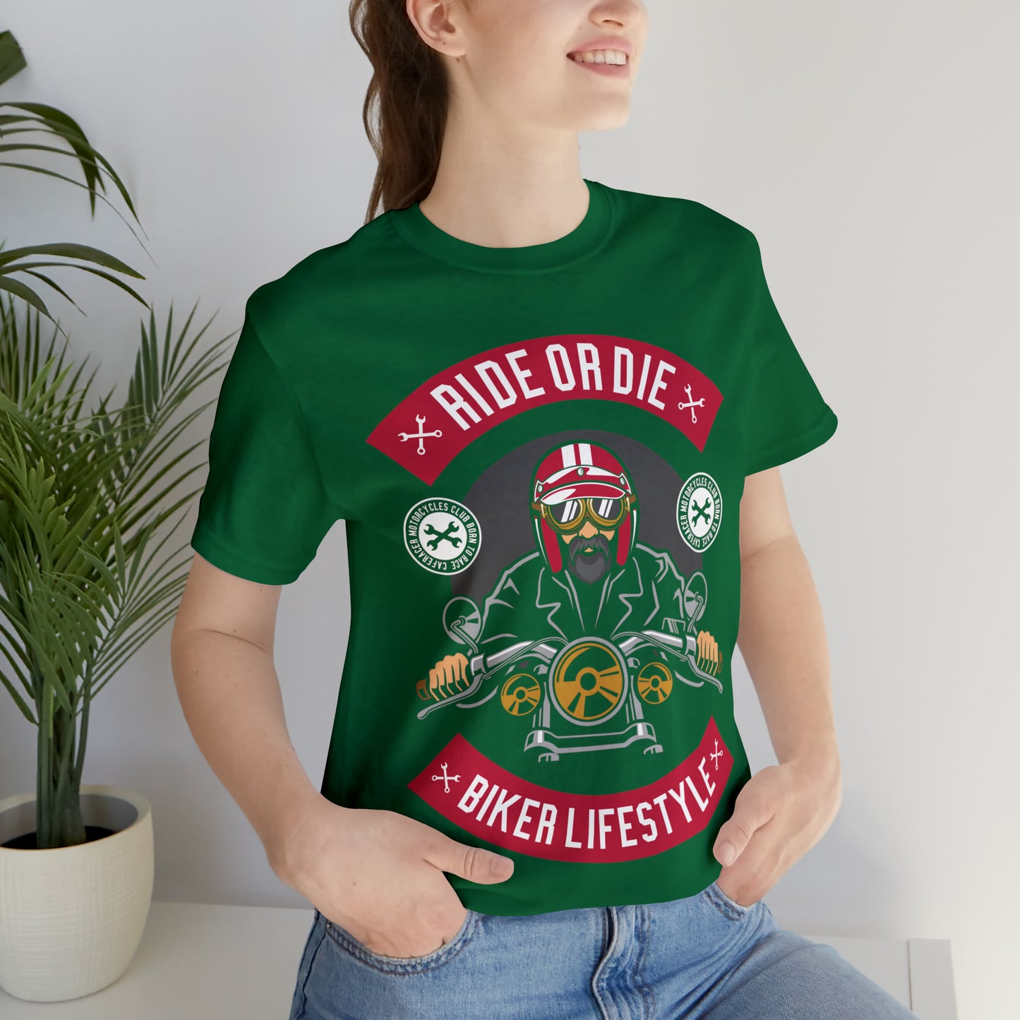 BIKER LIFESTYLE - Ride or Die - Unisex Jersey Short Sleeve Tee