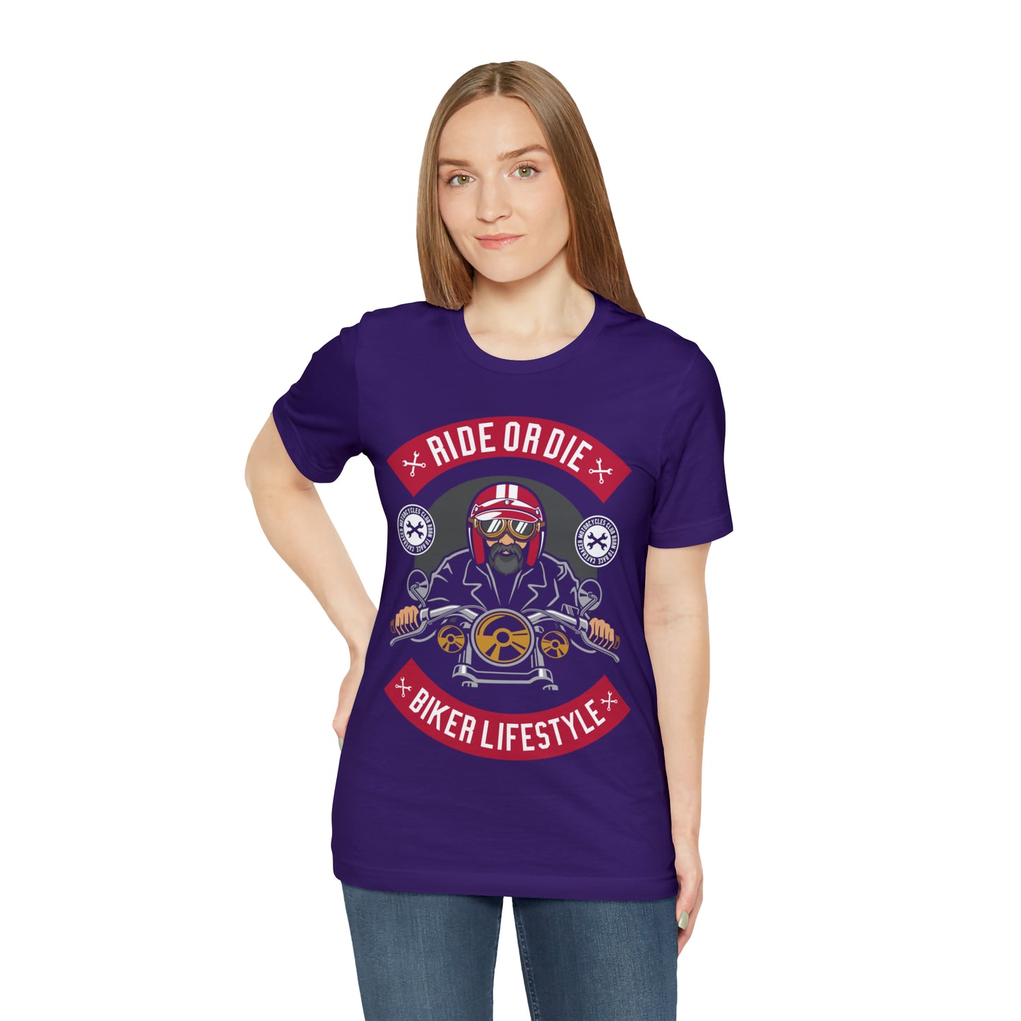 BIKER LIFESTYLE - Ride or Die - Unisex Jersey Short Sleeve Tee