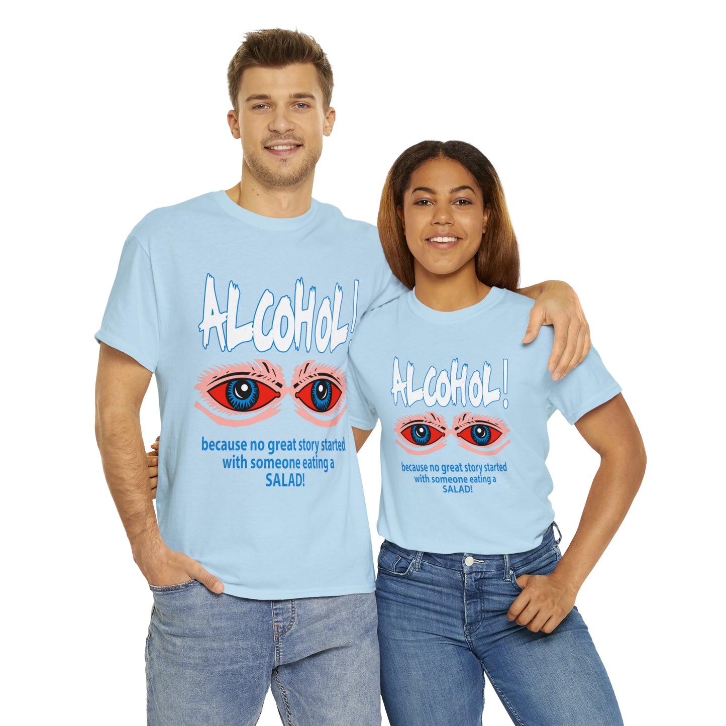"ALC****" vs Salad  - Funny Shirt - Unisex Heavy Cotton Tee - USA