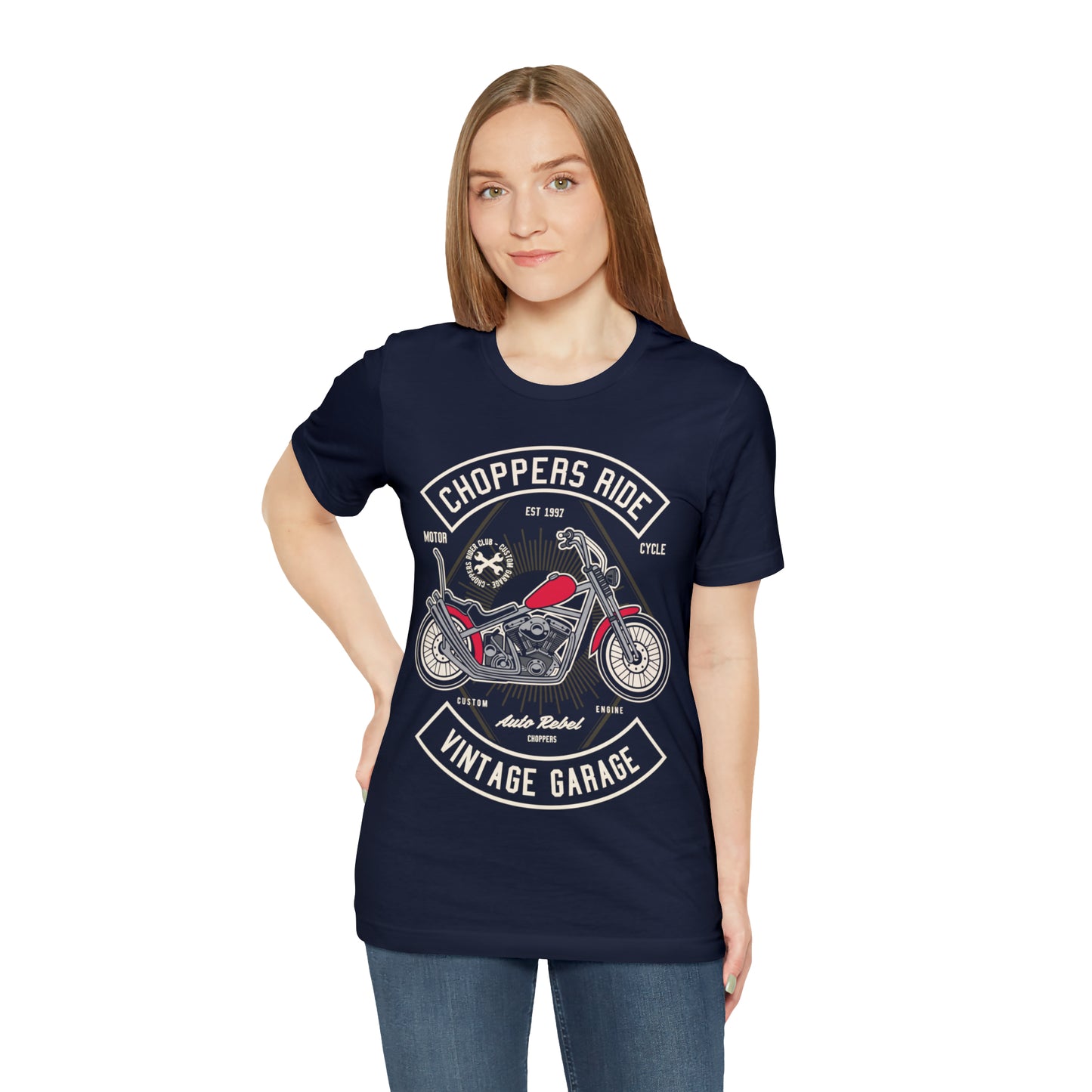 CHOPPERS RIDE Vintage Classic - Unisex Jersey Short Sleeve Tee