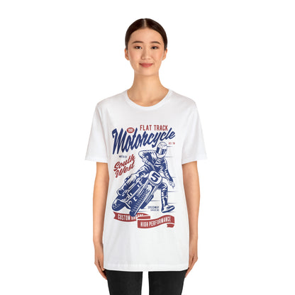 FLAT TRACK MOTORCYCLE - Unisex Jersey Short Sleeve Tee
