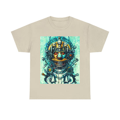 CYBERPUNK STEAMPUNK AUTON - Airt on a Shirt  - Unisex Heavy Cotton Tee - AUS
