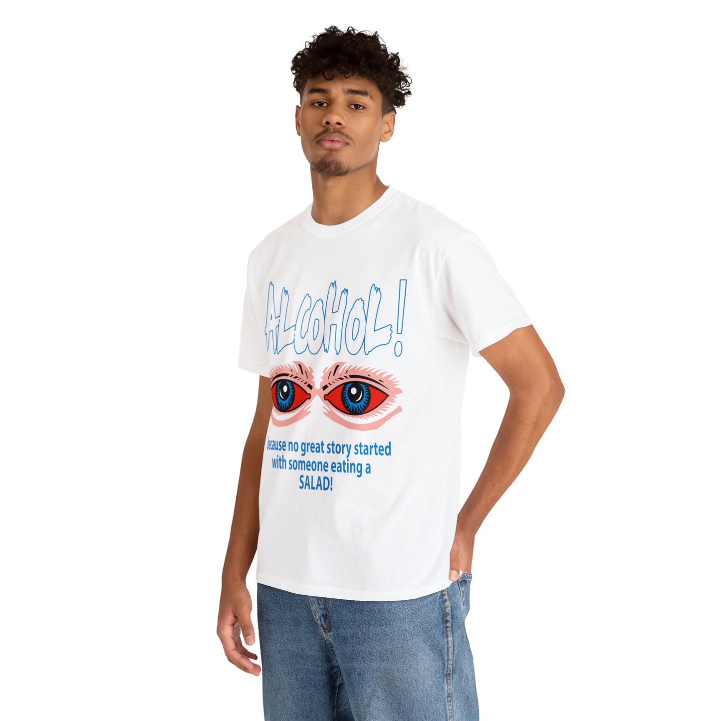 "ALC****" vs Salad  - Funny Shirt - Unisex Heavy Cotton Tee - USA