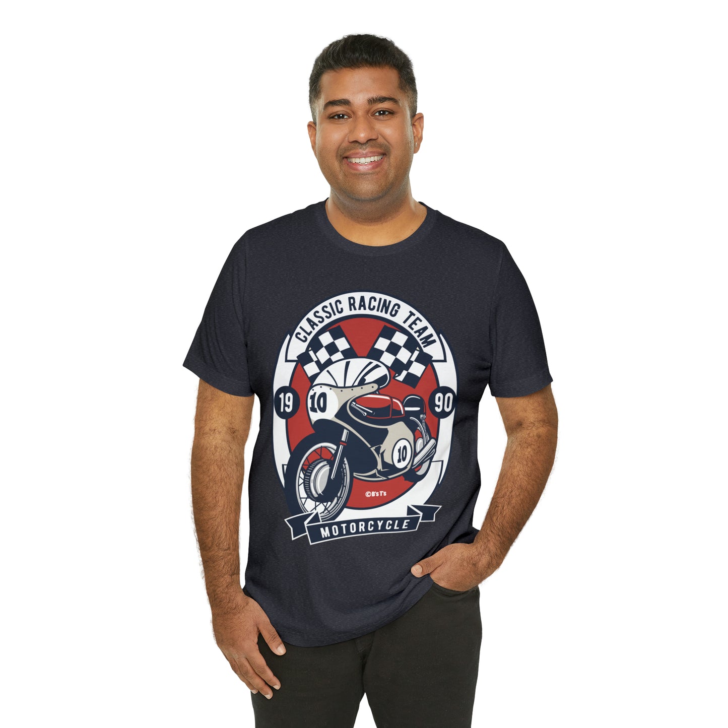 CLASSIC MOTORCYCLE RACING TEAM - Unisex Jersey Short Sleeve Tee