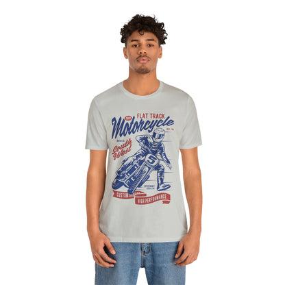 FLAT TRACK MOTORCYCLE - Unisex Jersey Short Sleeve Tee