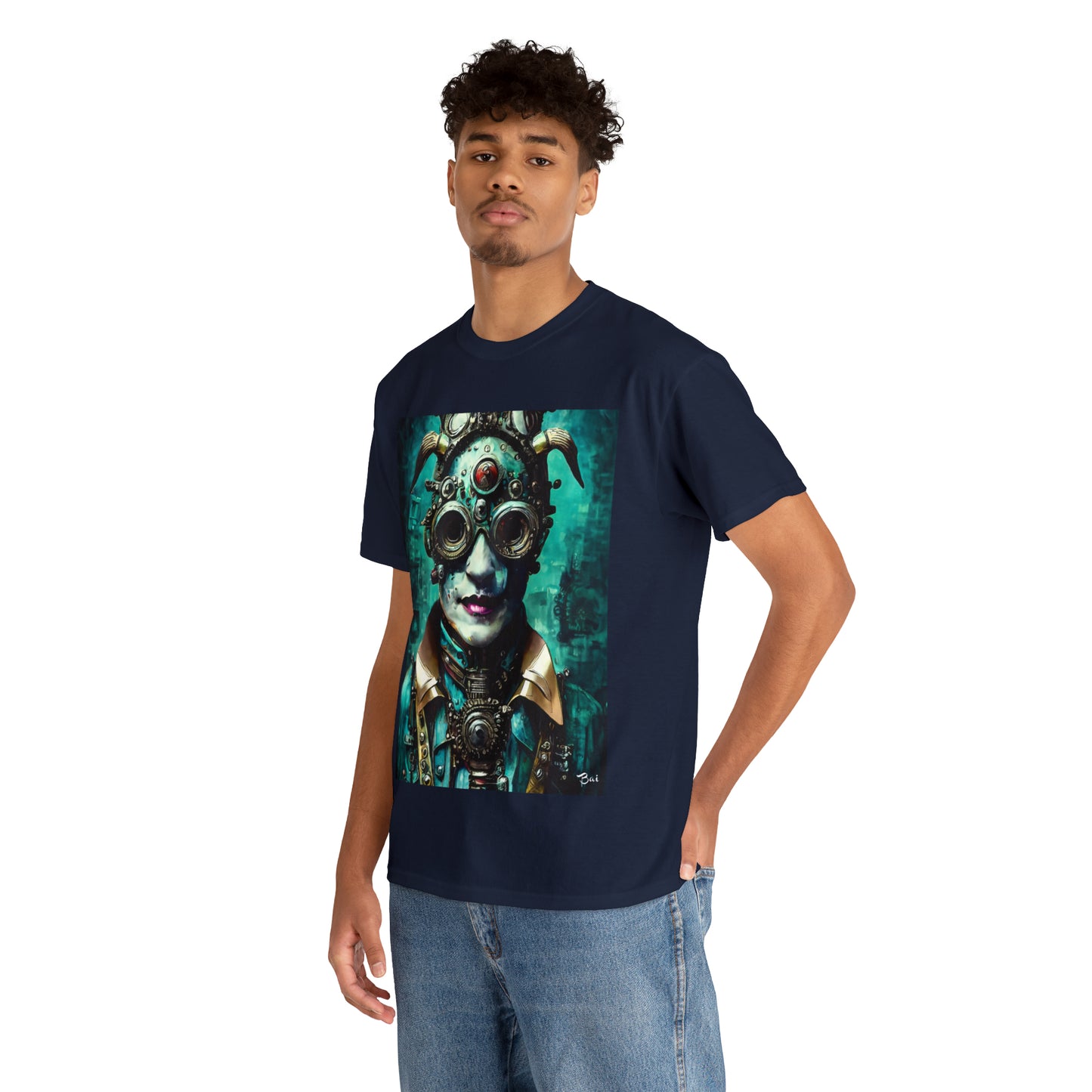 CYBER-STEAMPUNK LORD - Airt on a Shirt  - Unisex Heavy Cotton Tee - AUS