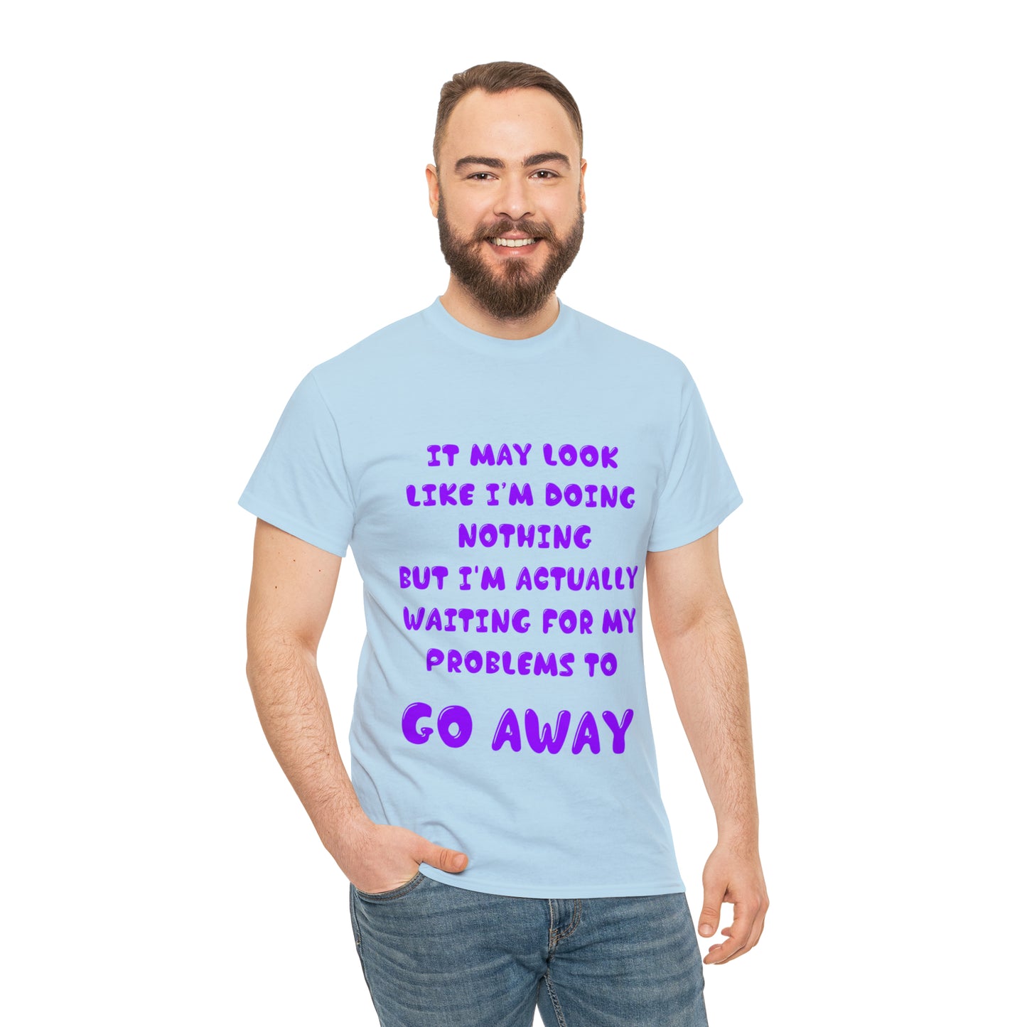 It May Look Like I'm Doing Nothing...  - Unisex Heavy Cotton Tee - AUS