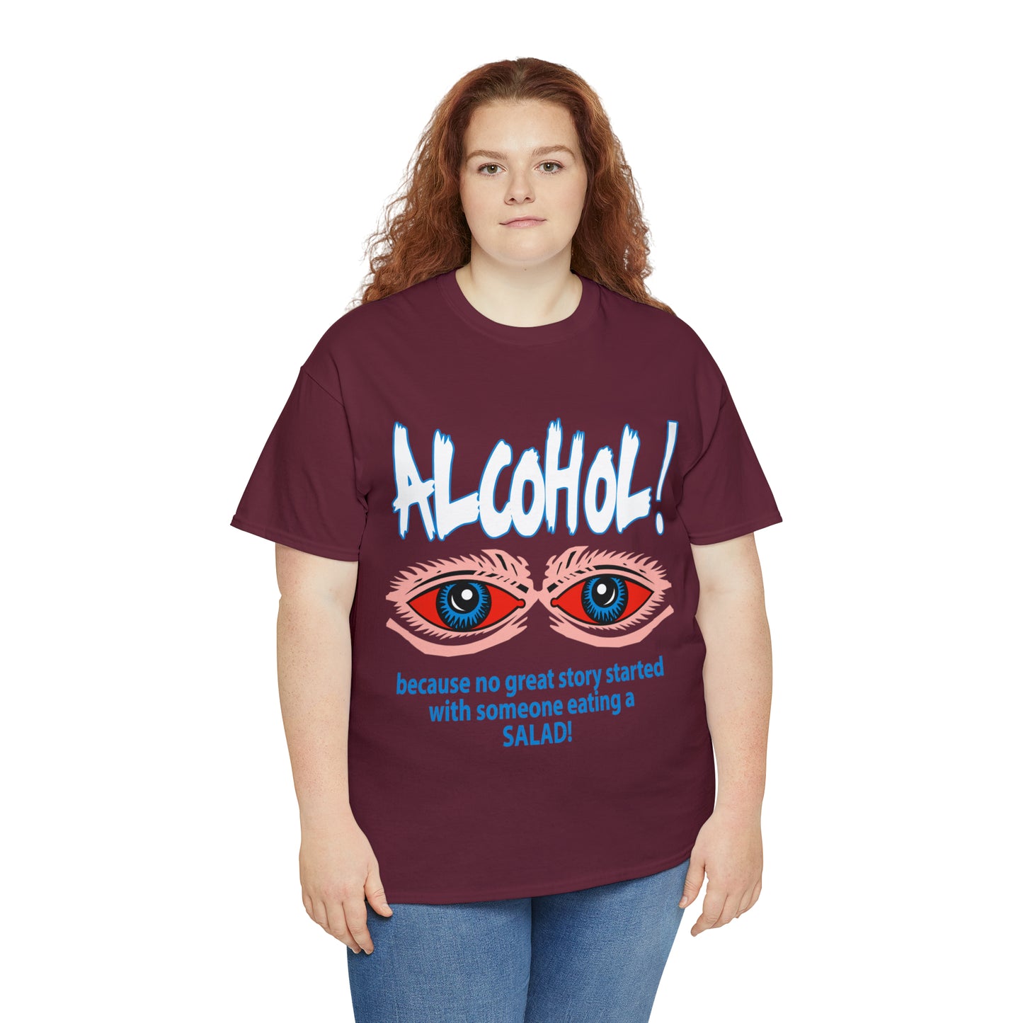 "ALC****" vs Salad  - Funny Shirt - Unisex Heavy Cotton Tee - USA