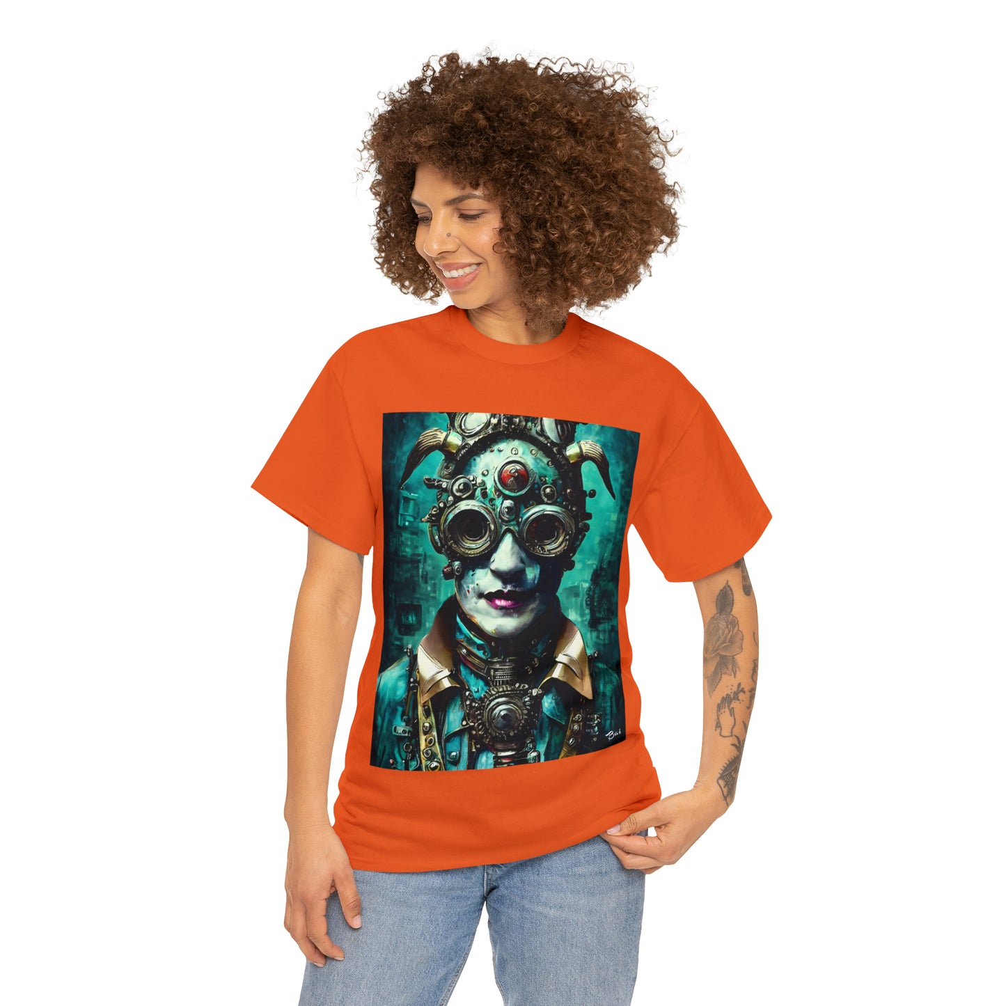 CYBER-STEAMPUNK LORD - Airt on a Shirt  - Unisex Heavy Cotton Tee - AUS