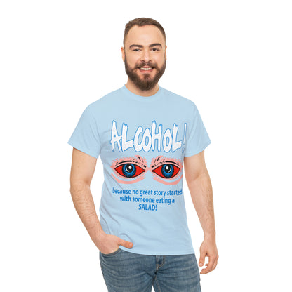 "ALC****" vs Salad  - Funny Shirt - Unisex Heavy Cotton Tee - USA