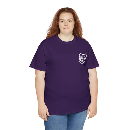 ICONIC UKRAINIAN TRIDENT T-SHIRT version 2 - Unisex Heavy Cotton Tee - AUS