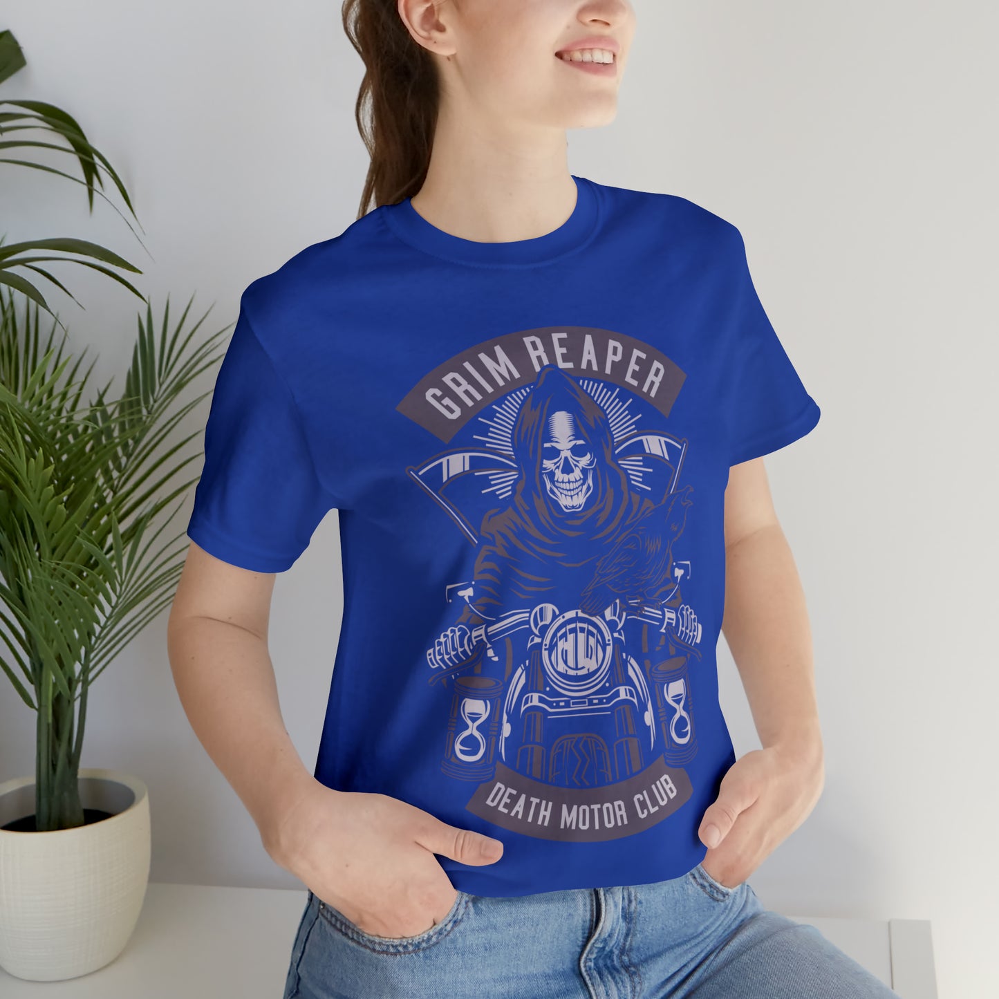 GRIM REAPER Moto Club - Unisex Jersey Short Sleeve Tee