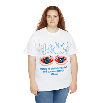 "ALC****" vs Salad  - Funny Shirt - Unisex Heavy Cotton Tee - USA
