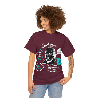 SHAKESPEARE (dark) - Unisex Heavy Cotton Tee
