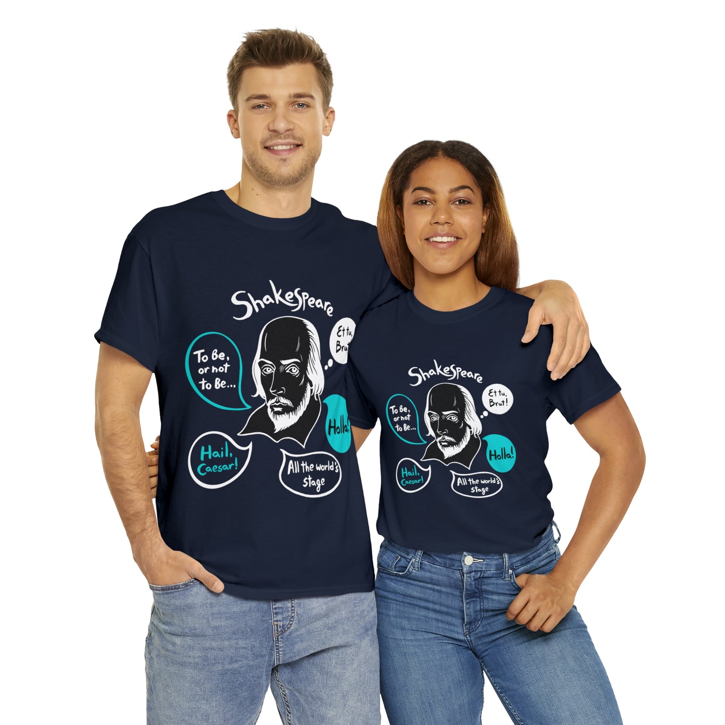 SHAKESPEARE (dark) - Unisex Heavy Cotton Tee