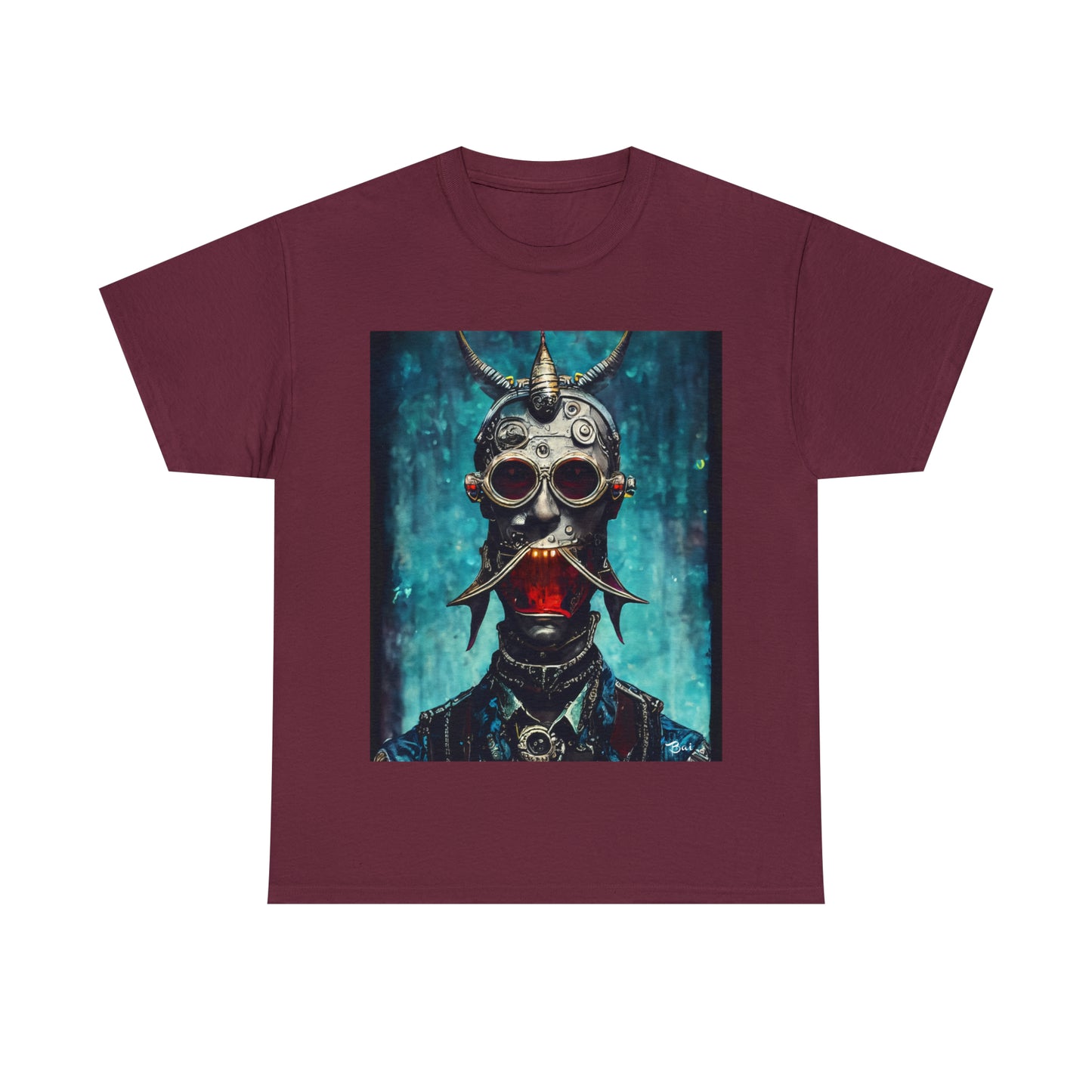 CYBER-STEAMPUNK BOUNTY-HUNTER - Airt on a Shirt  - Unisex Heavy Cotton Tee - AUS