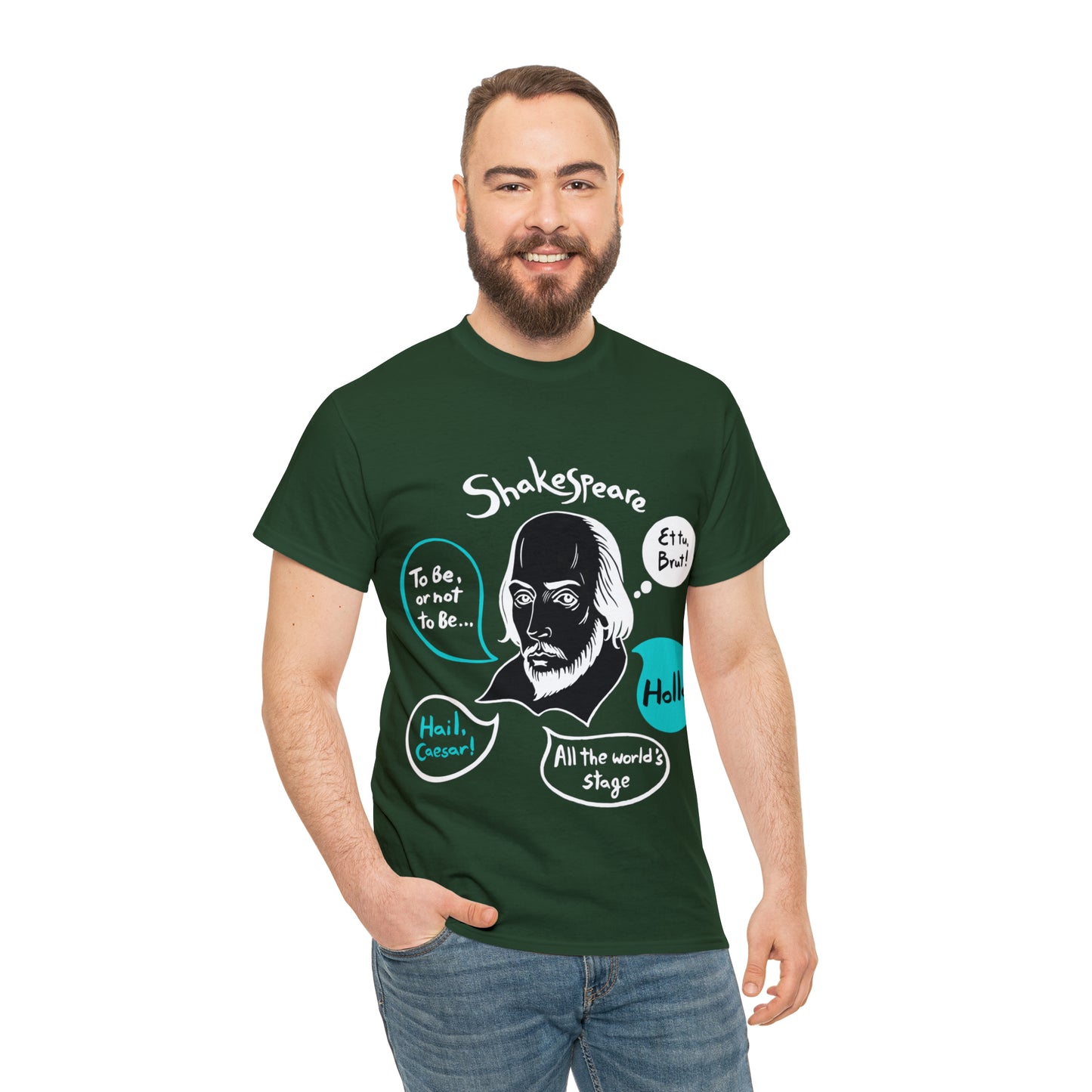 SHAKESPEARE (dark) - Unisex Heavy Cotton Tee
