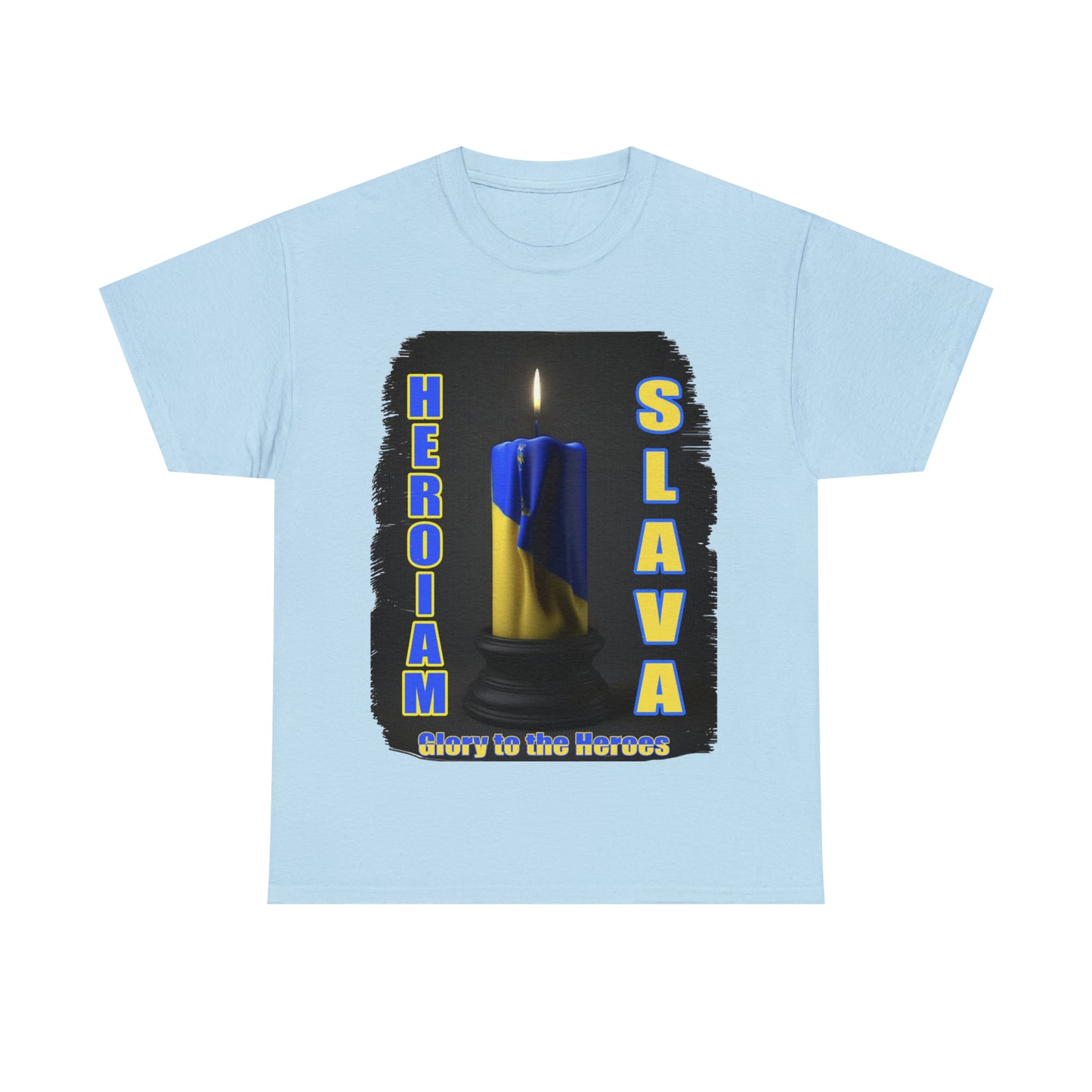 Remembrance Candle - "Heroiam Slava! - Glory to the Heroes" unisex T-shirt