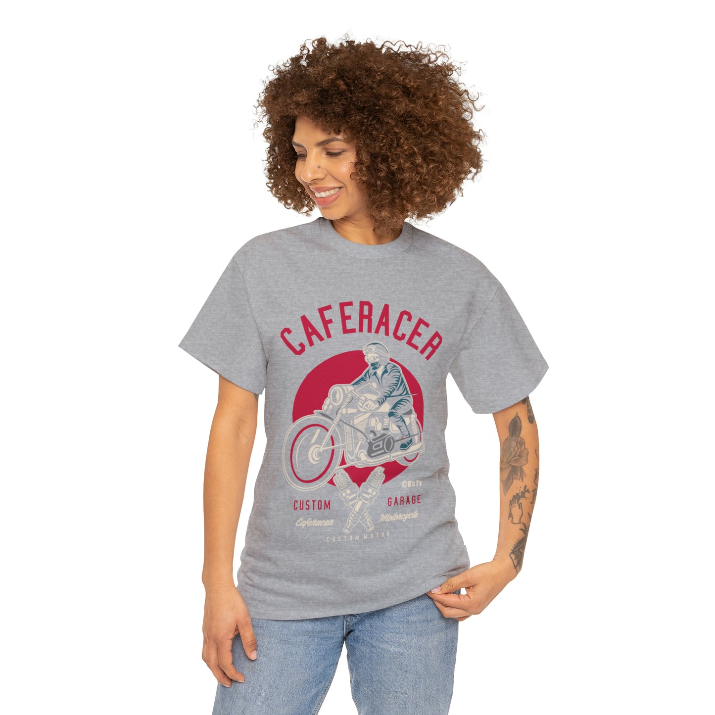 CAFE RACER Custom Garage - Unisex Heavy Cotton Tee