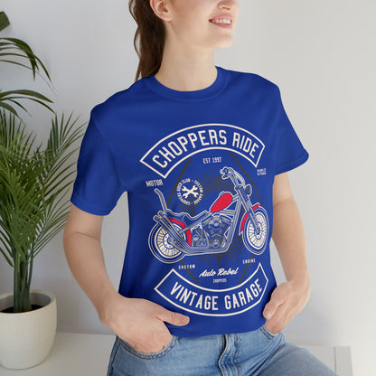 CHOPPERS RIDE Vintage Classic - Unisex Jersey Short Sleeve Tee