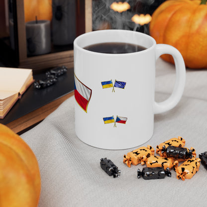 Ukrainian-Czechian NATO Supporter Mug