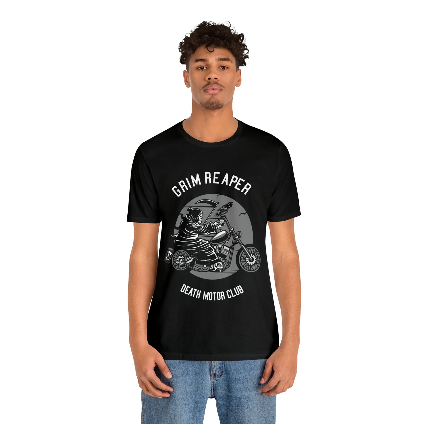 GRIM REAPER Death Motor Club - Unisex Jersey Short Sleeve Tee