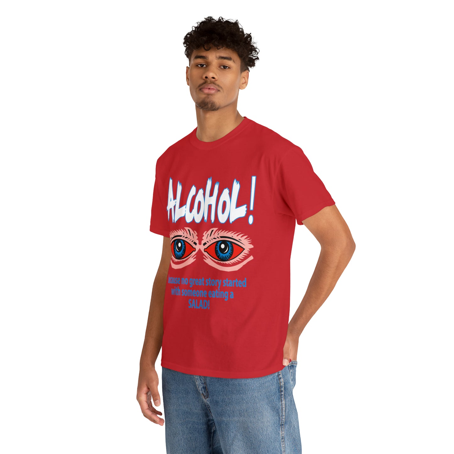 "ALC****" vs Salad  - Funny Shirt - Unisex Heavy Cotton Tee - USA