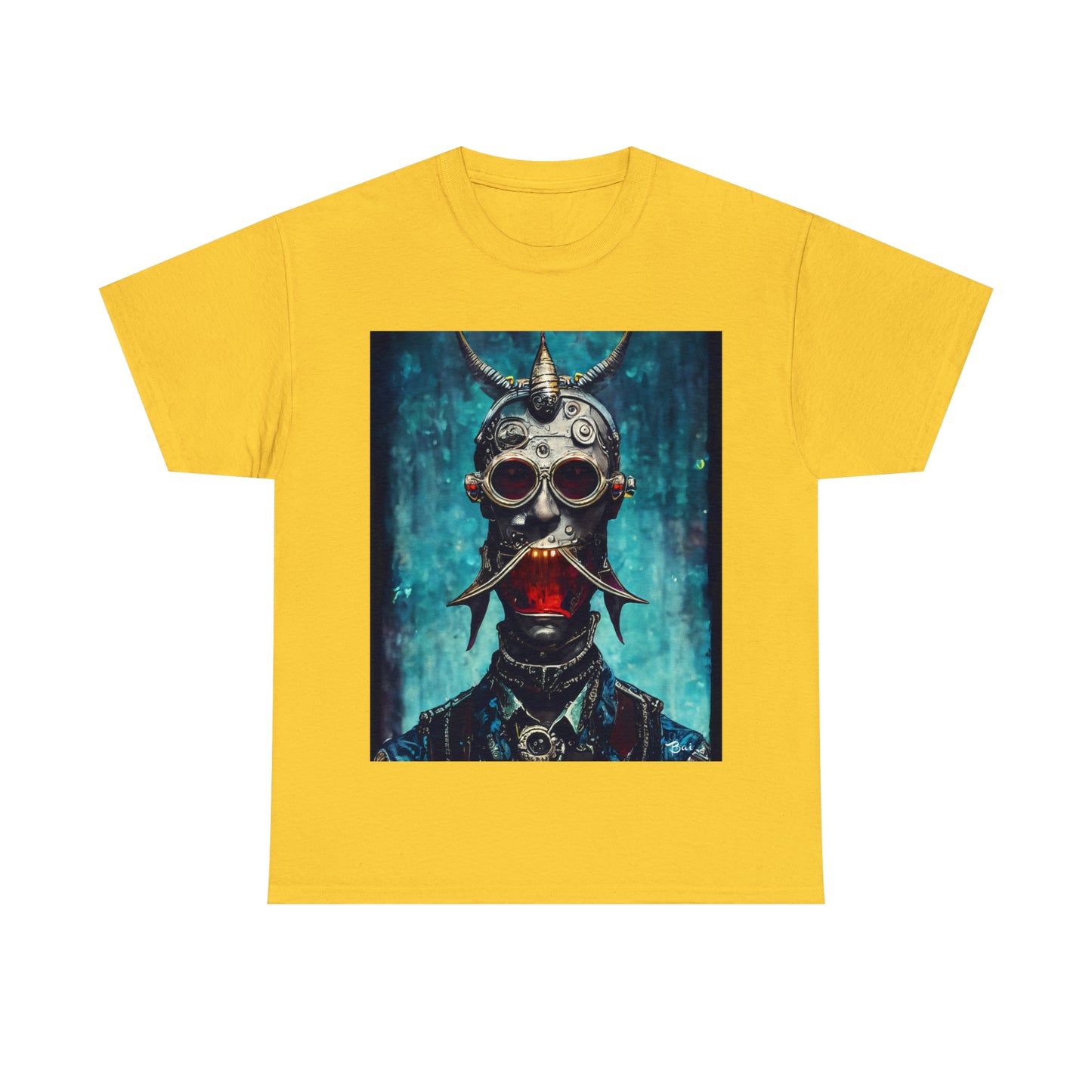 CYBER-STEAMPUNK BOUNTY-HUNTER - Airt on a Shirt  - Unisex Heavy Cotton Tee - AUS