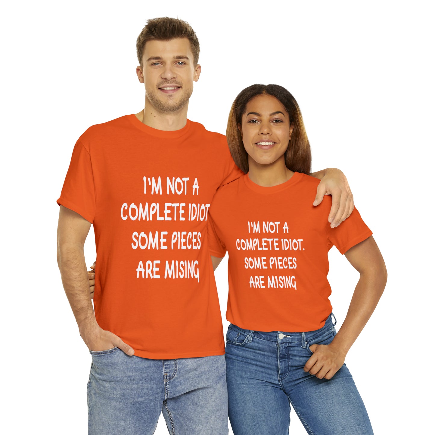 I'M NOT A COMPLETE ID***  - Unisex Heavy Cotton Tee - AUS