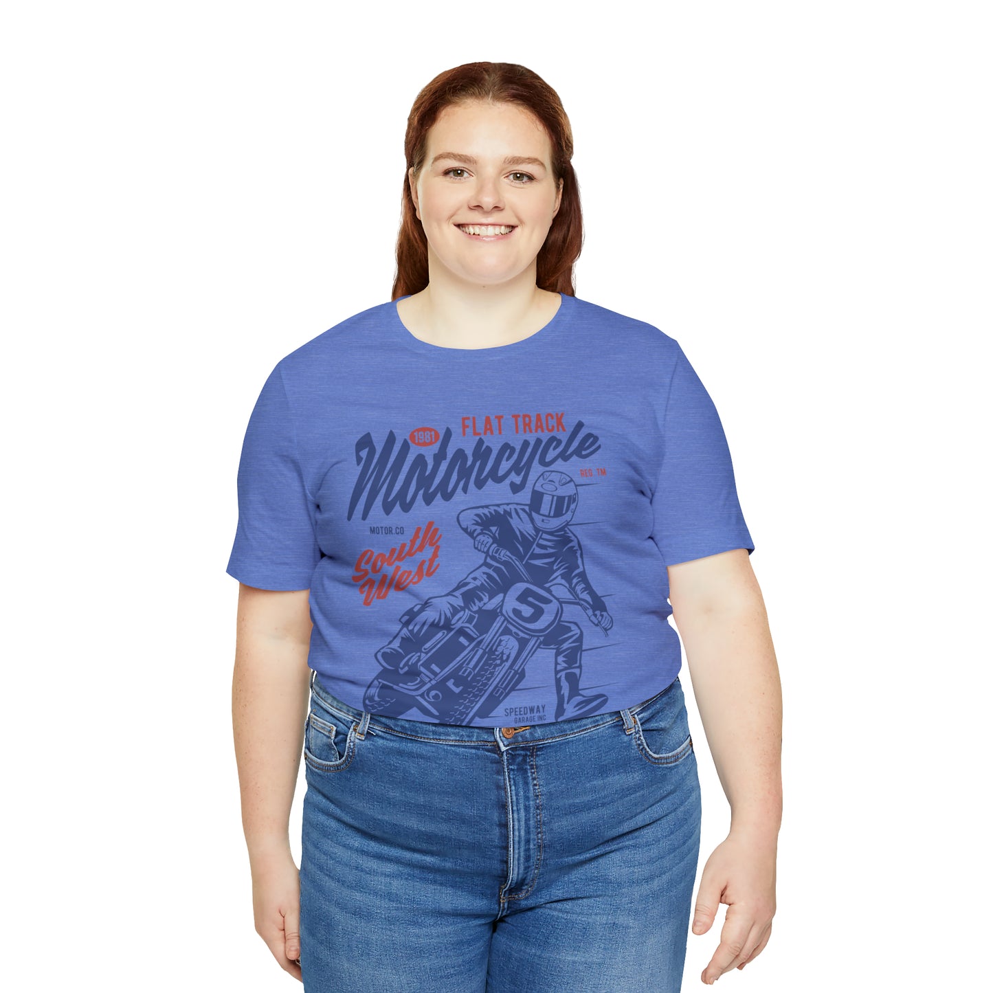 FLAT TRACK MOTORCYCLE - Unisex Jersey Short Sleeve Tee