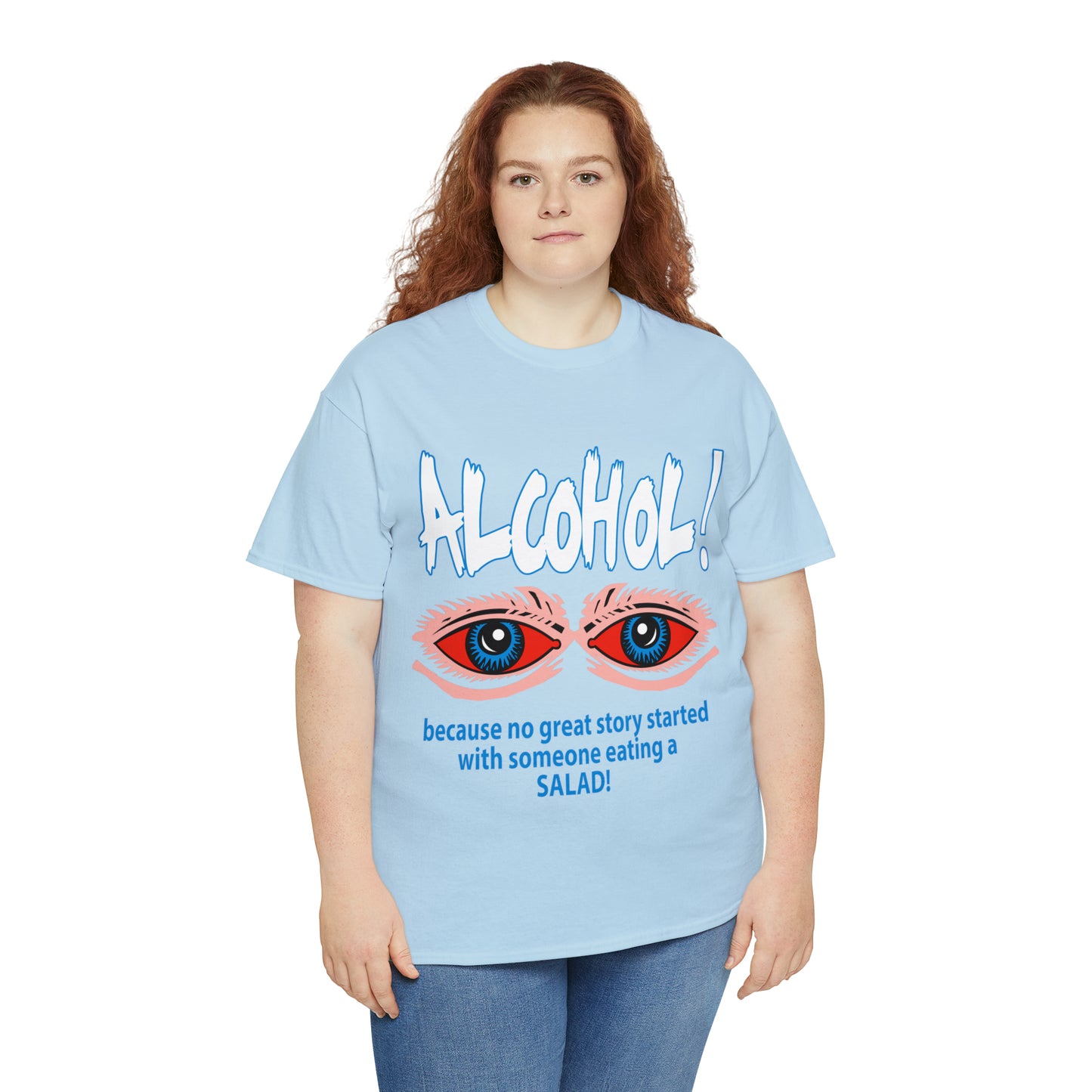 "ALC****" vs Salad  - Funny Shirt - Unisex Heavy Cotton Tee - USA