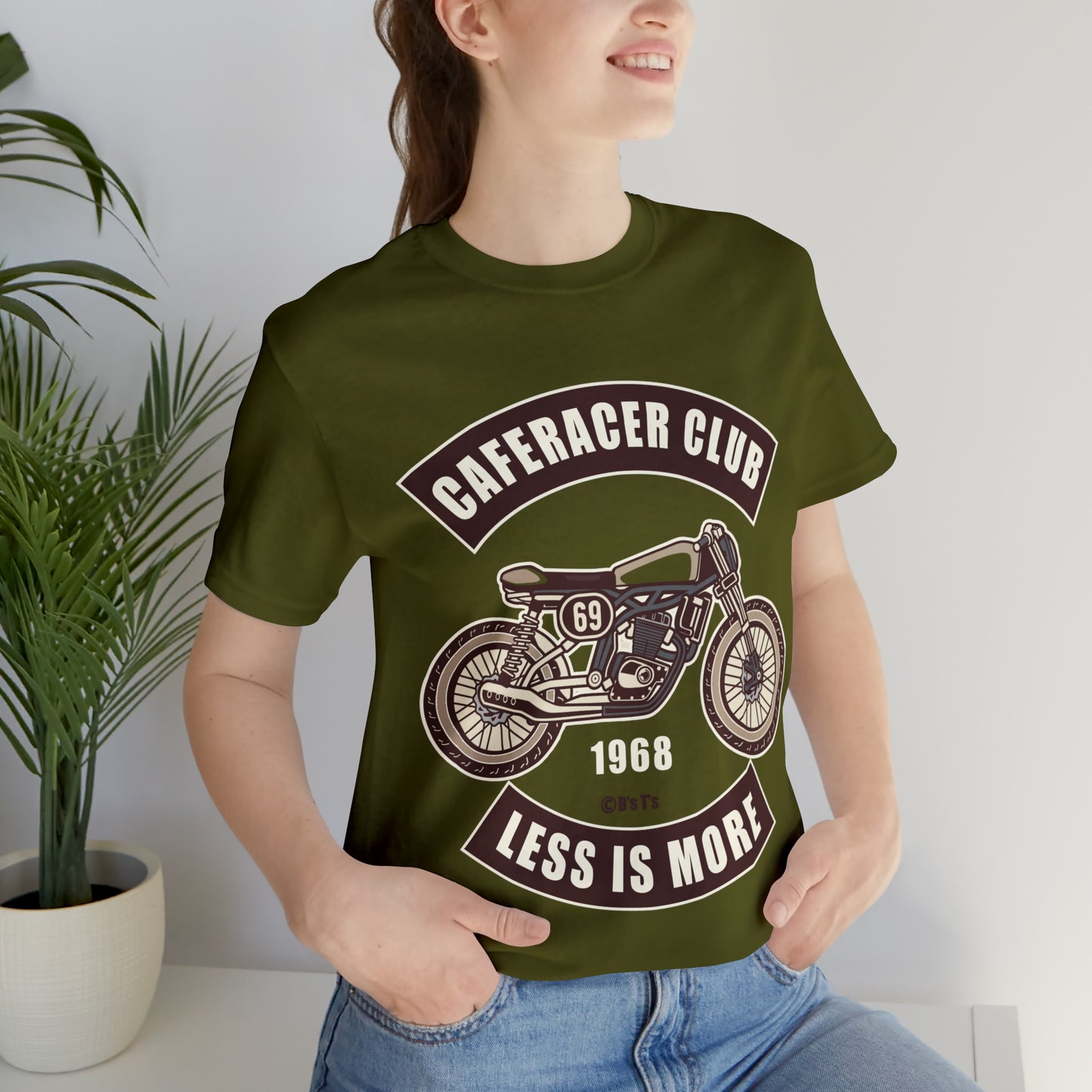 CAFE RACE CLUB Less is More - Unisex Jersey Short Sleeve Tee