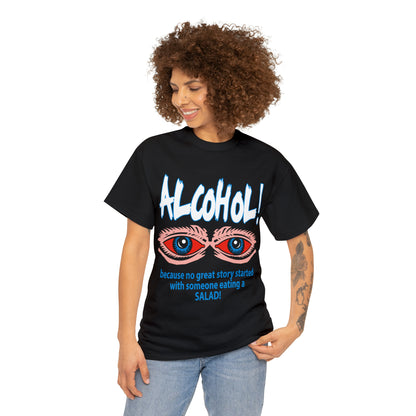 "ALC****" vs Salad  - Funny Shirt - Unisex Heavy Cotton Tee - USA