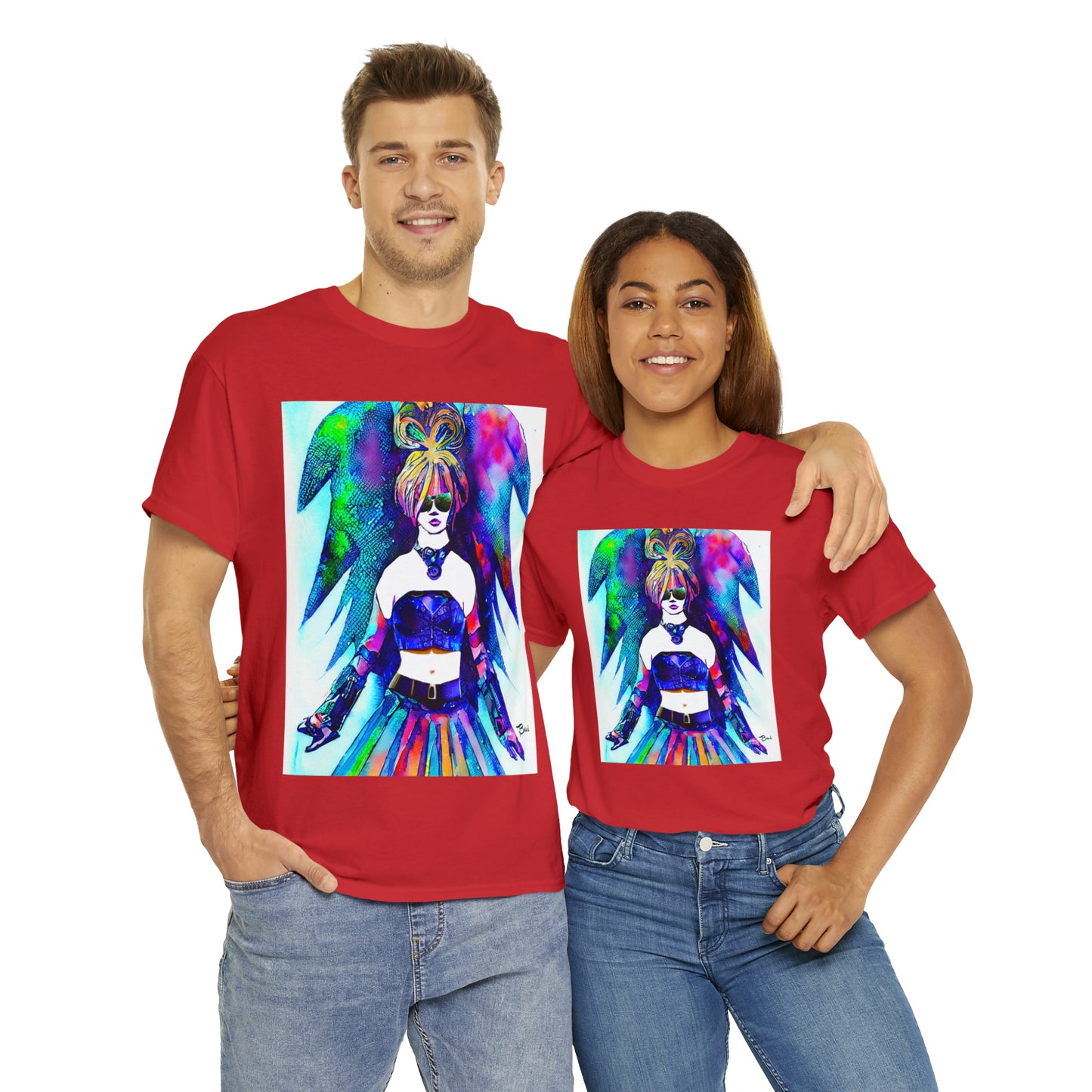 CYBER GIRL - Airt on a Shirt  - Unisex Heavy Cotton Tee - AUS