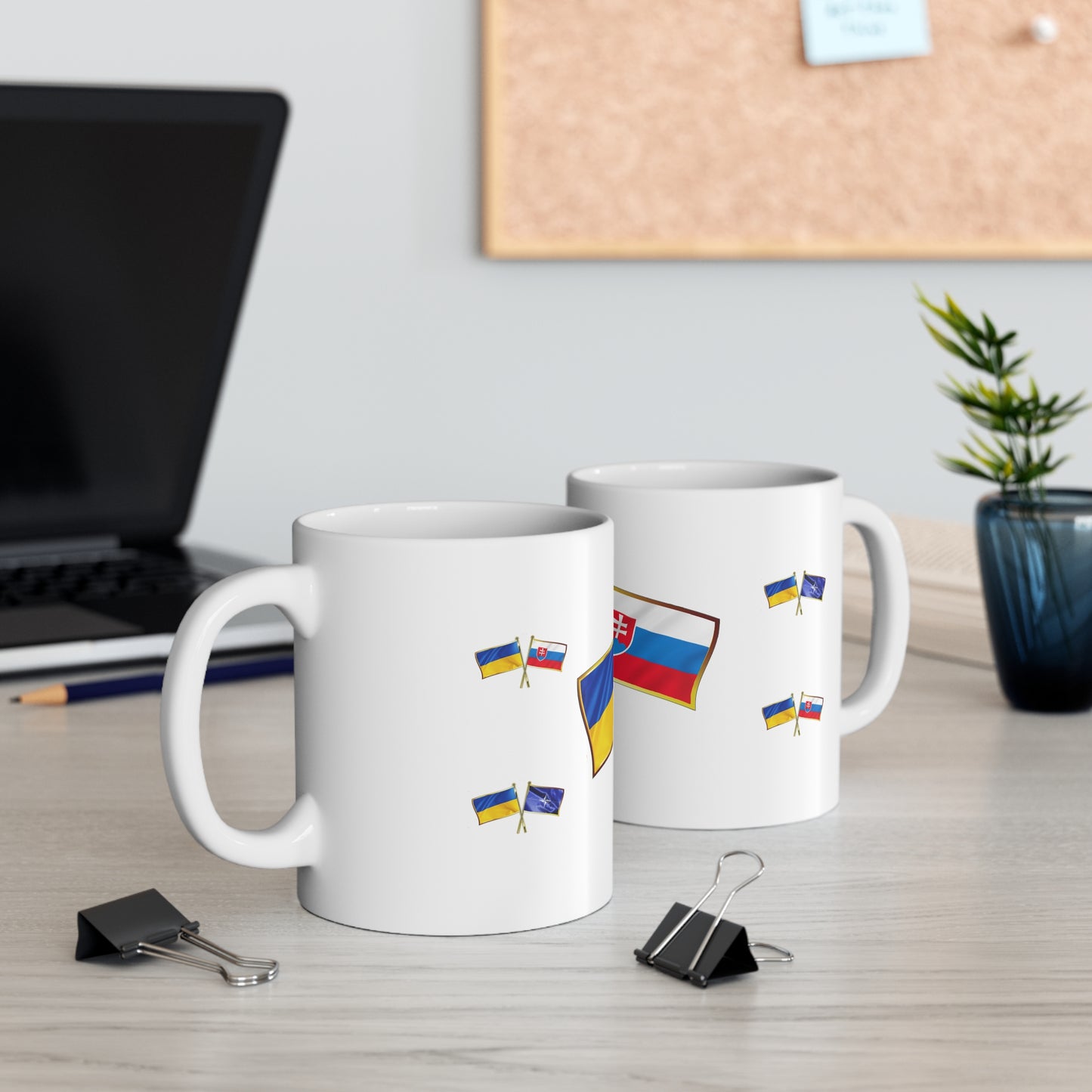 Ukrainian-Slovakian NATO Supporter Mug