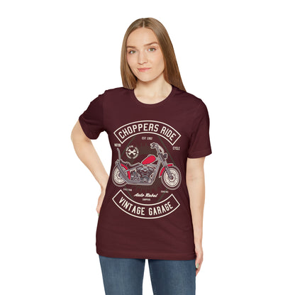 CHOPPERS RIDE Vintage Classic - Unisex Jersey Short Sleeve Tee