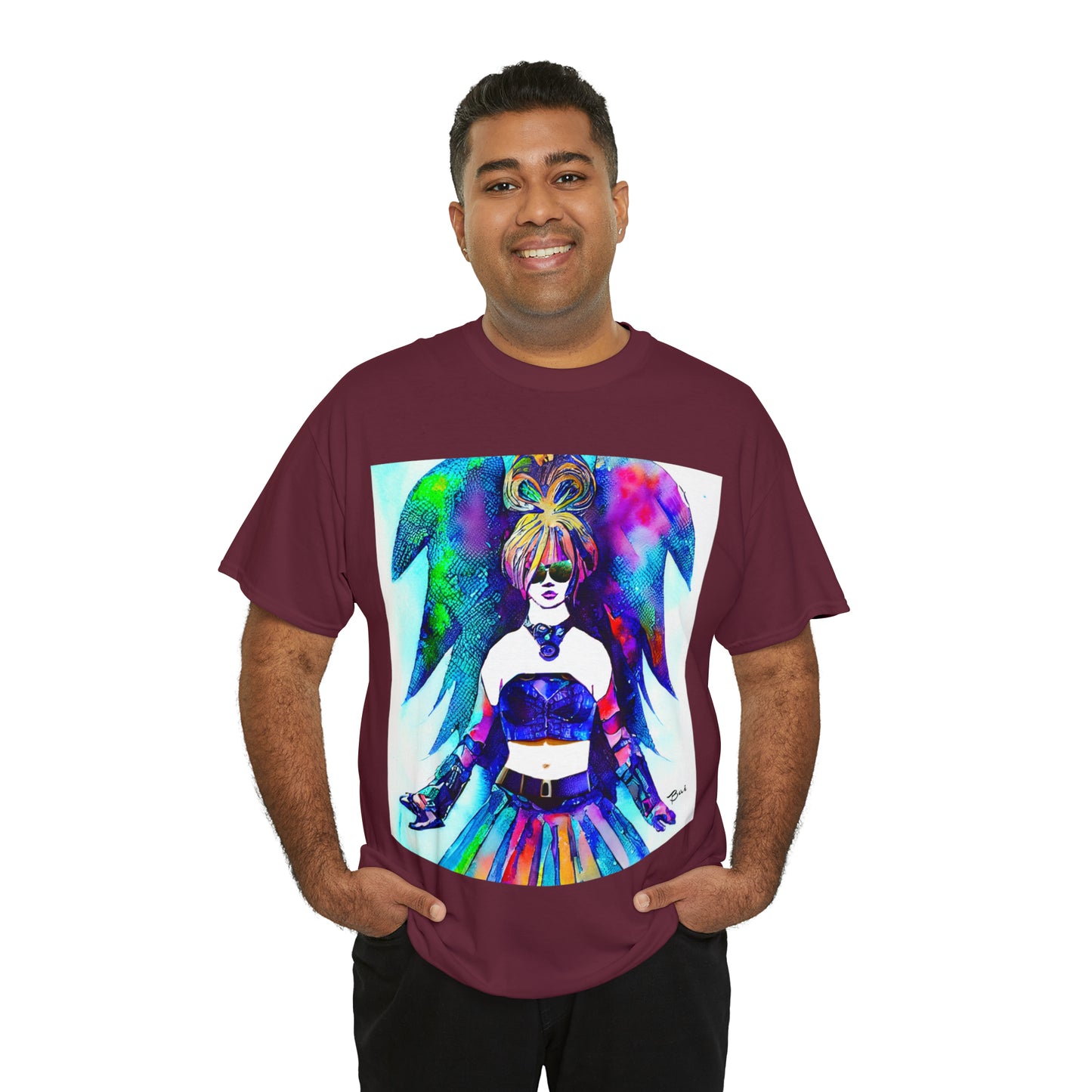 CYBER GIRL - Airt on a Shirt  - Unisex Heavy Cotton Tee - AUS