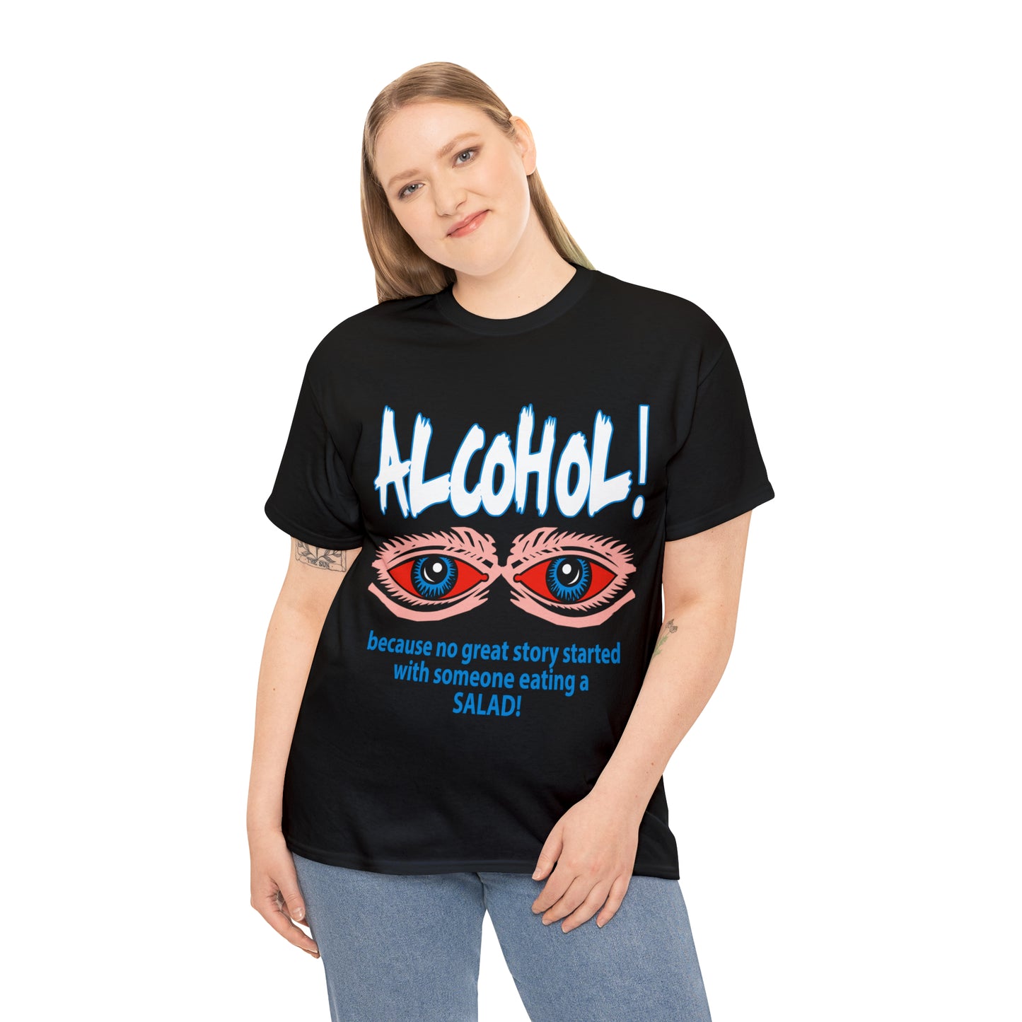 "ALC****" vs Salad  - Funny Shirt - Unisex Heavy Cotton Tee - USA