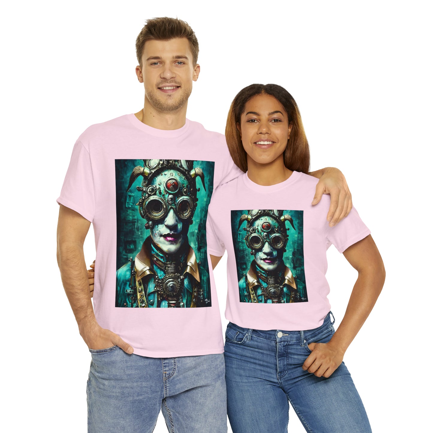 CYBER-STEAMPUNK LORD - Airt on a Shirt  - Unisex Heavy Cotton Tee - AUS