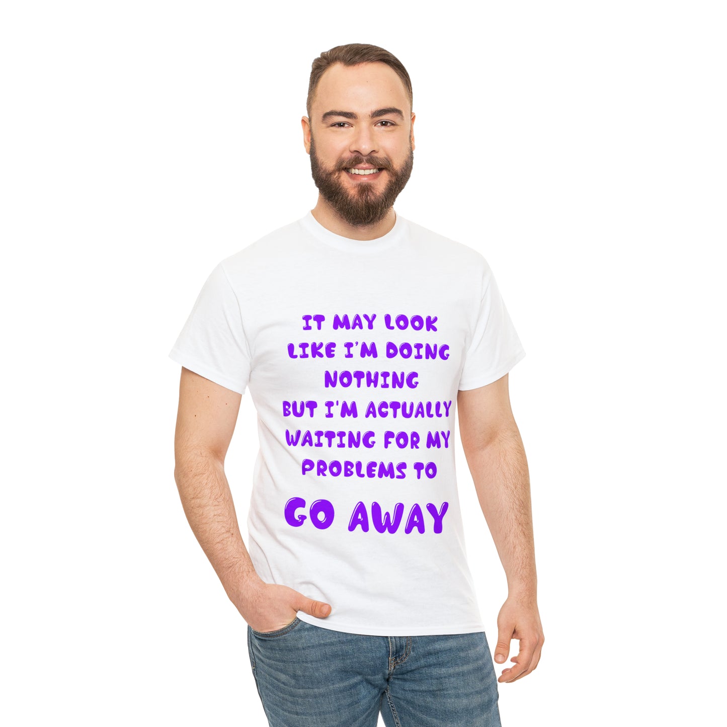 It May Look Like I'm Doing Nothing...  - Unisex Heavy Cotton Tee - AUS