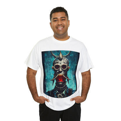 CYBER-STEAMPUNK BOUNTY-HUNTER - Airt on a Shirt  - Unisex Heavy Cotton Tee - AUS