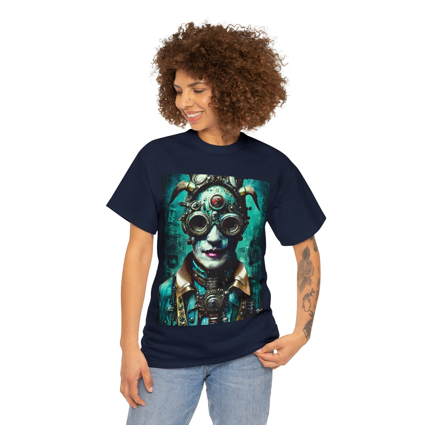 CYBER-STEAMPUNK LORD - Airt on a Shirt  - Unisex Heavy Cotton Tee - AUS